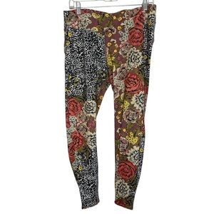 Burton Women's Multicolor Cheetah Floral Leggings Size XL